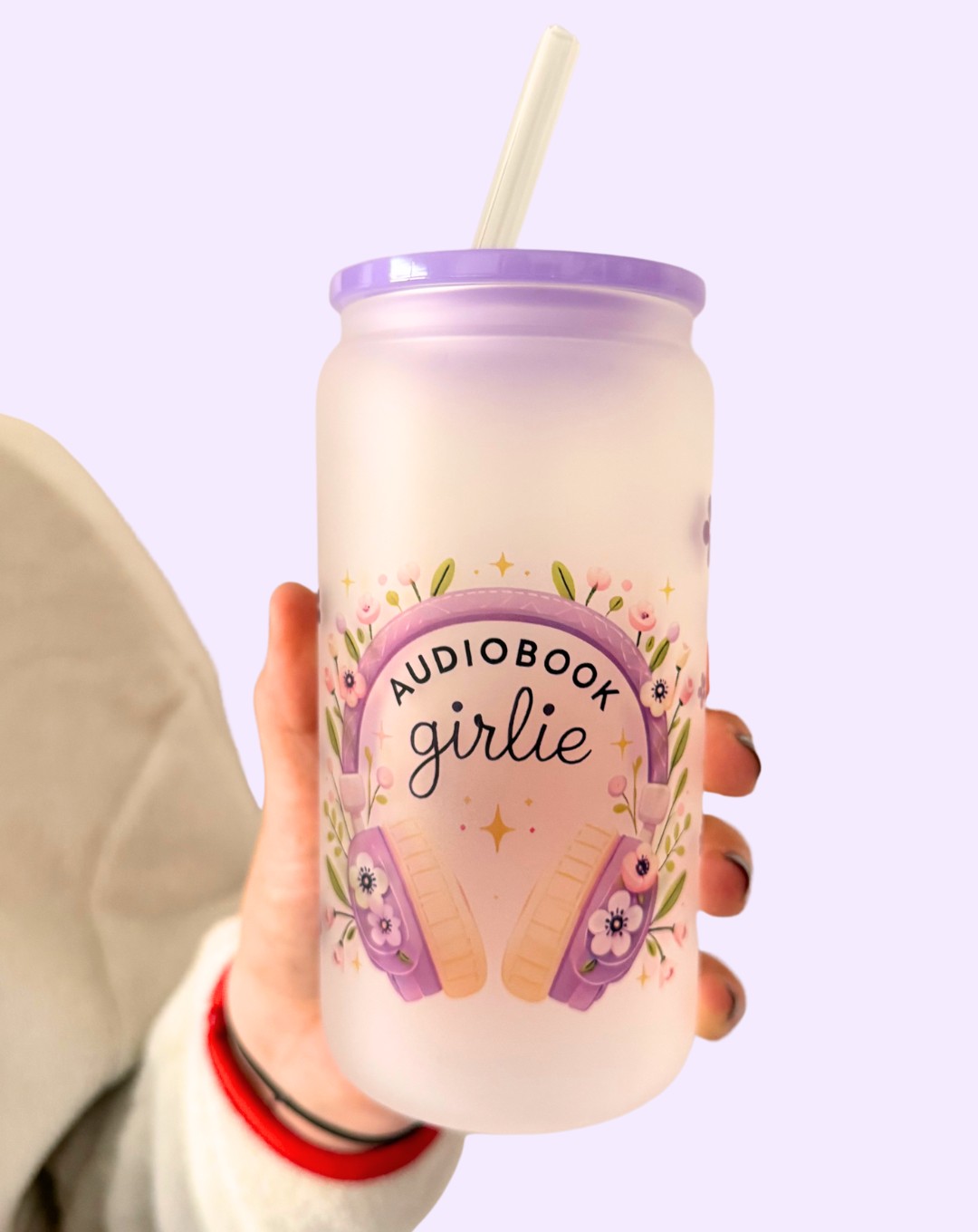 Audiobook Girlie Purple | Bookish Glass Can