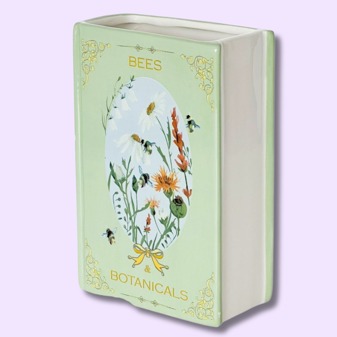 Bees & Botanicals Book Vase