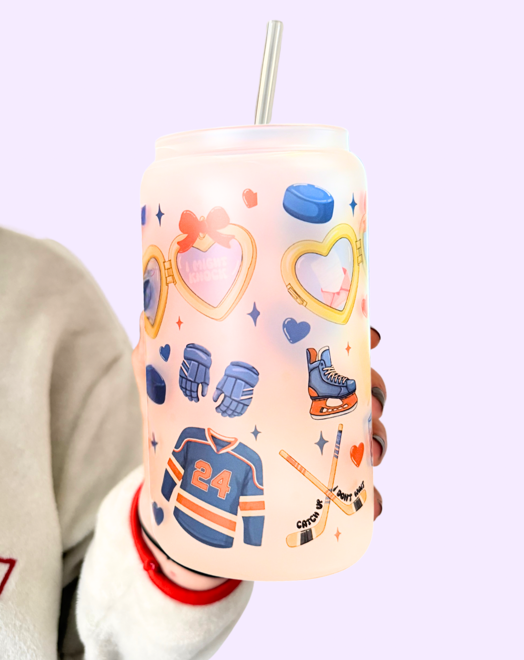 Heated Hockey | Bookish Glass Can