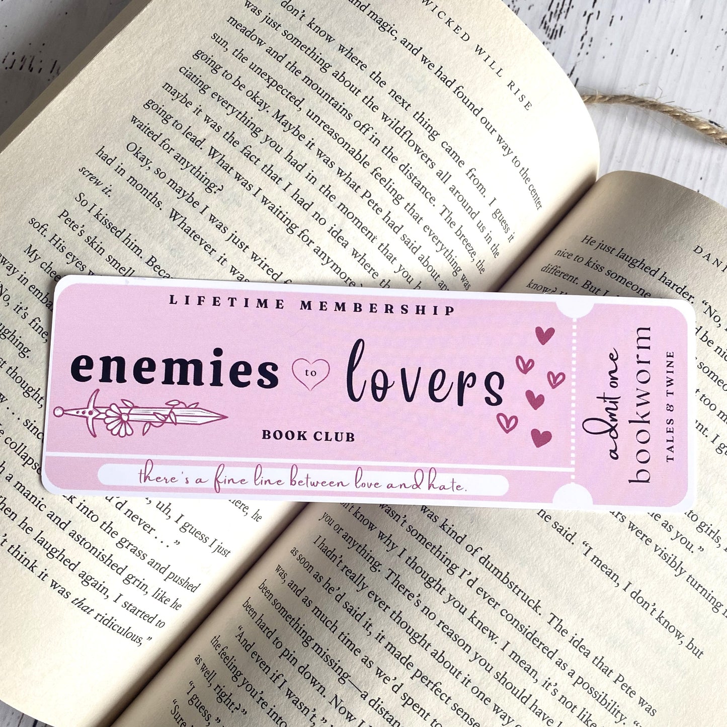 Enemies to Lovers Bookmark
