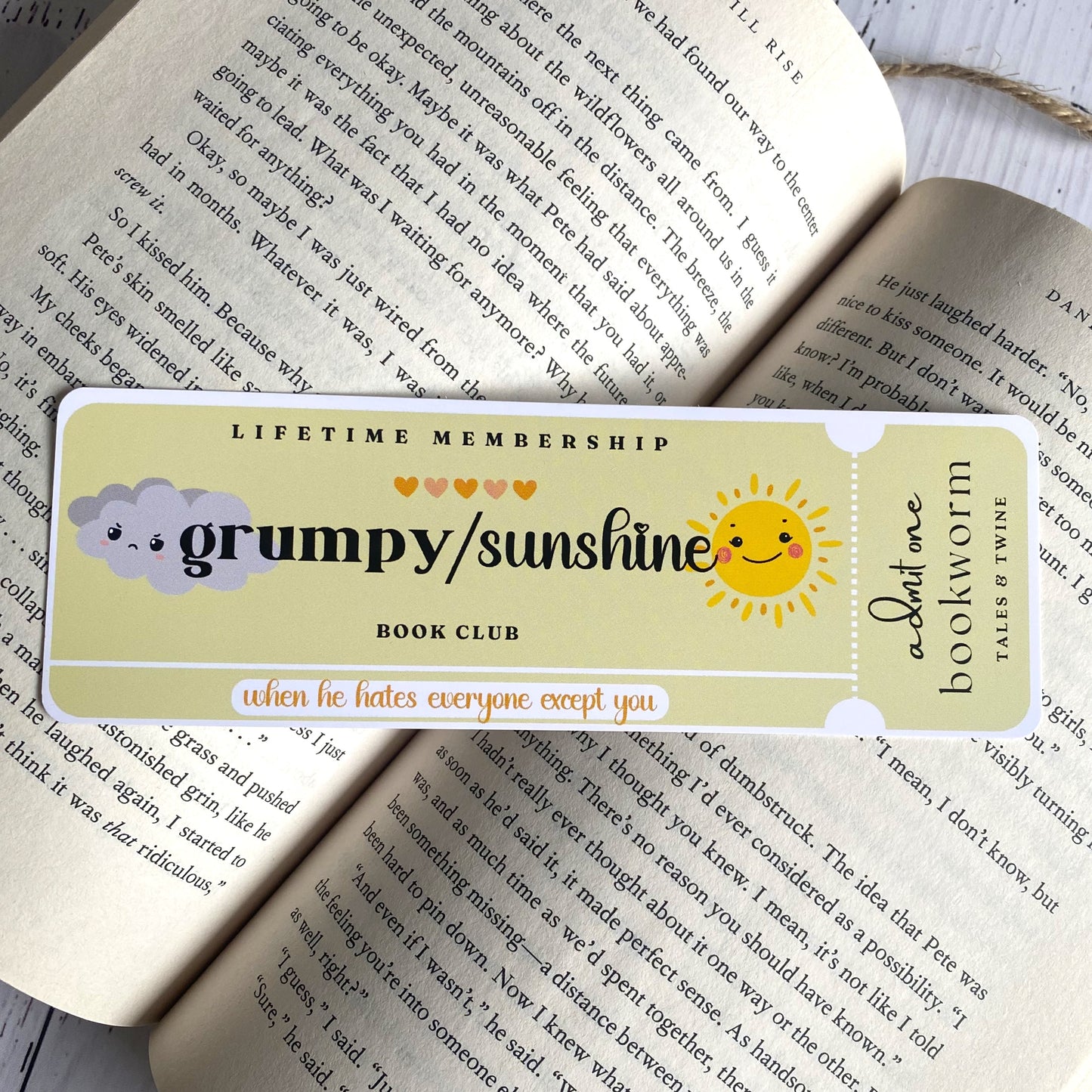 Grumpy x Sunshine Bookmark