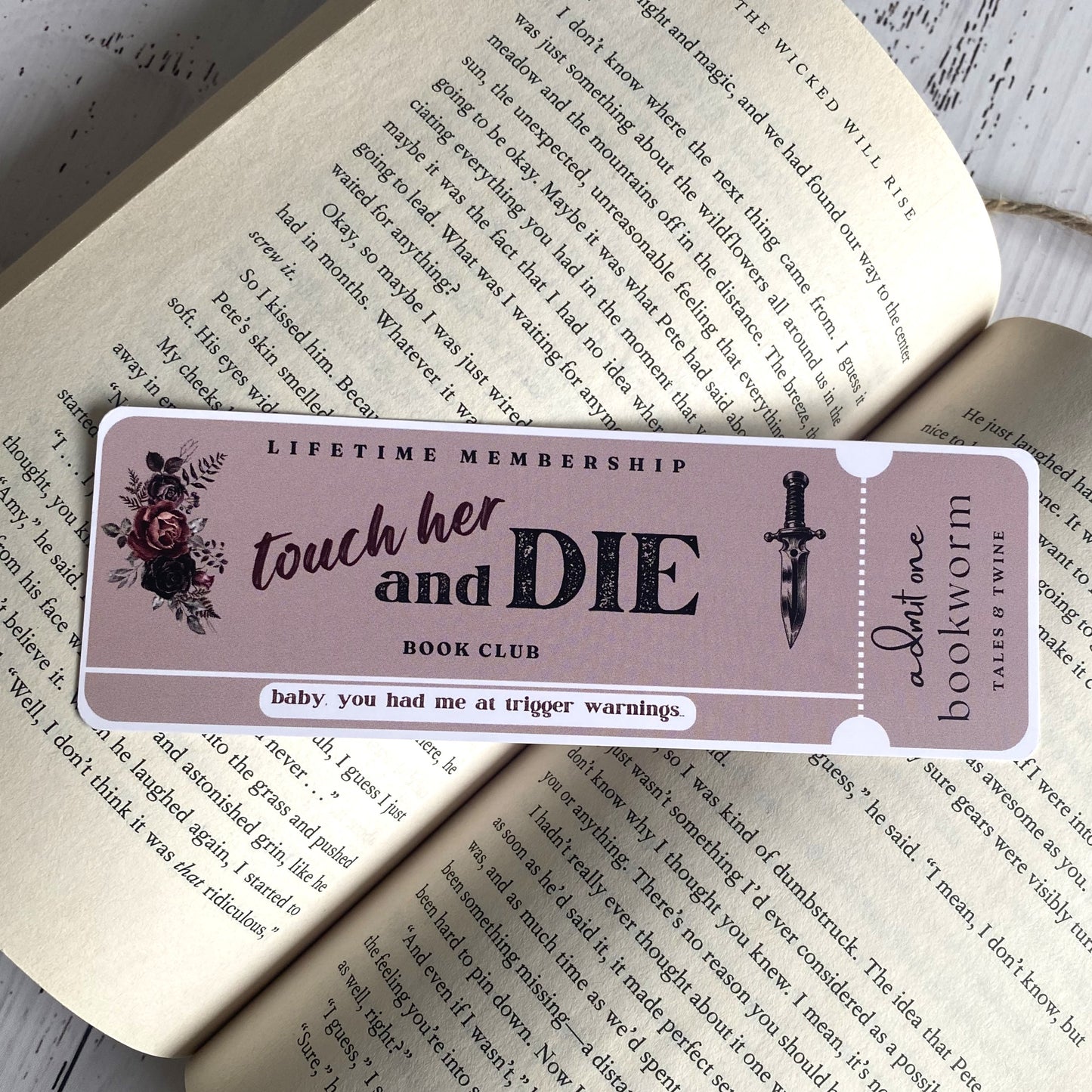 Touch Her and Die Bookmark