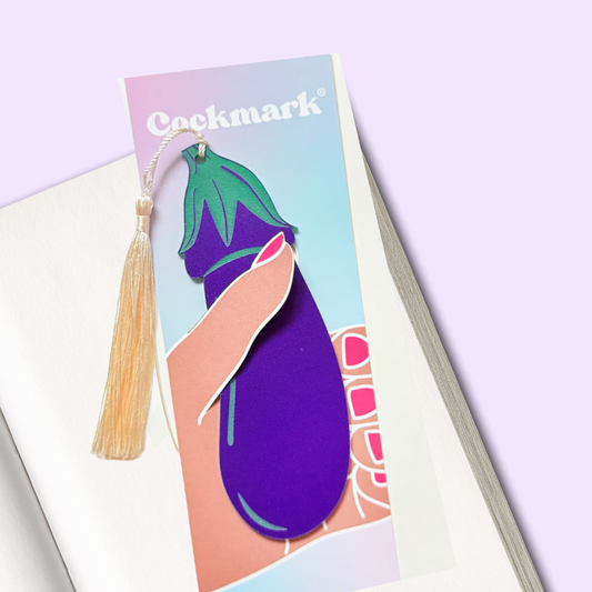 Bookmark | Eggplant Cockmark