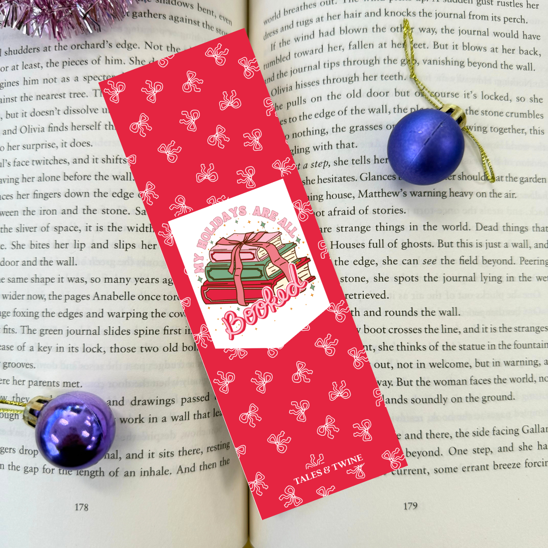 All Booked | Christmas Bookmark