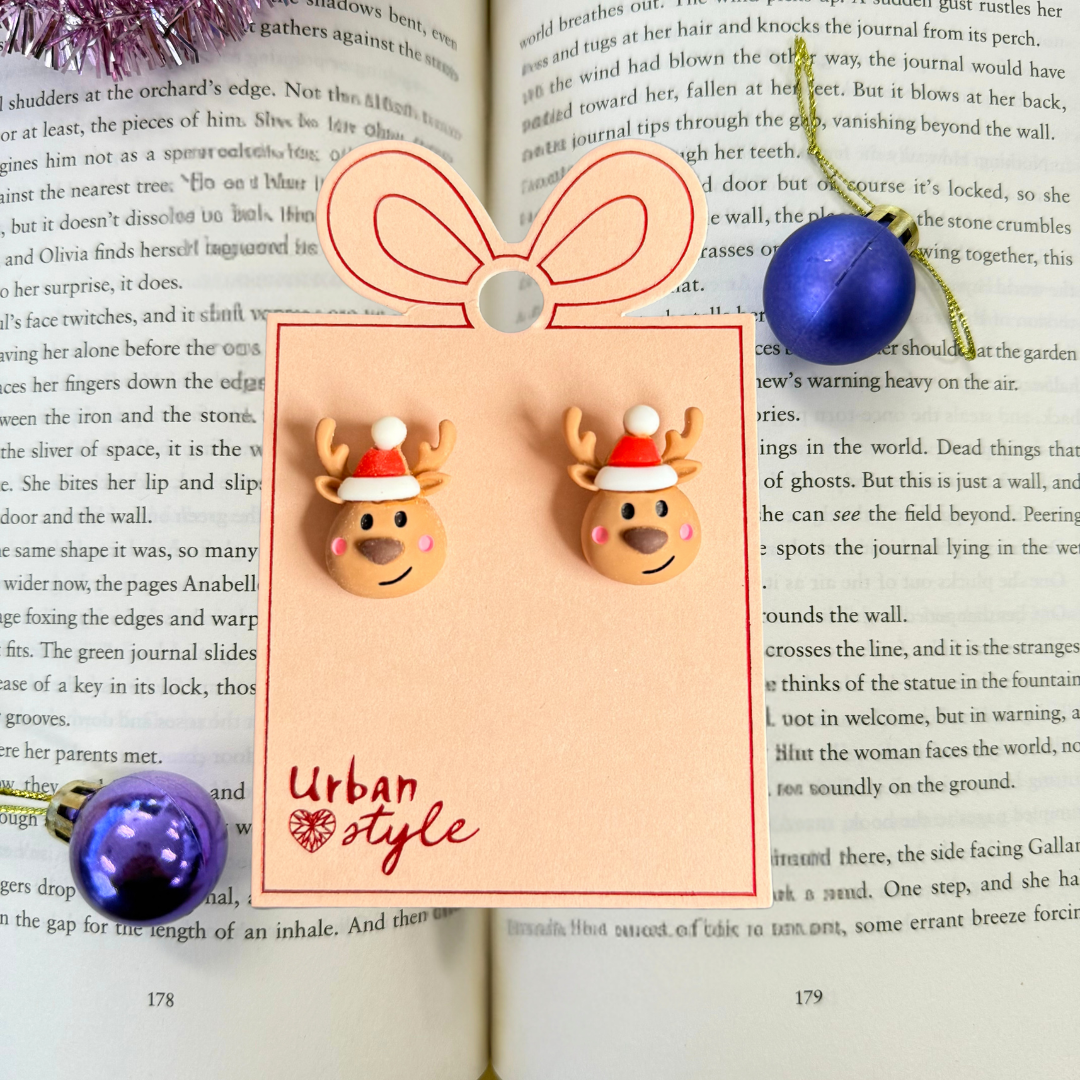 Reindeer Santa | Earrings